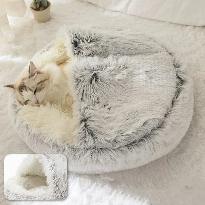 Round Plush Cat Nest