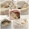 Round Plush Cat Nest